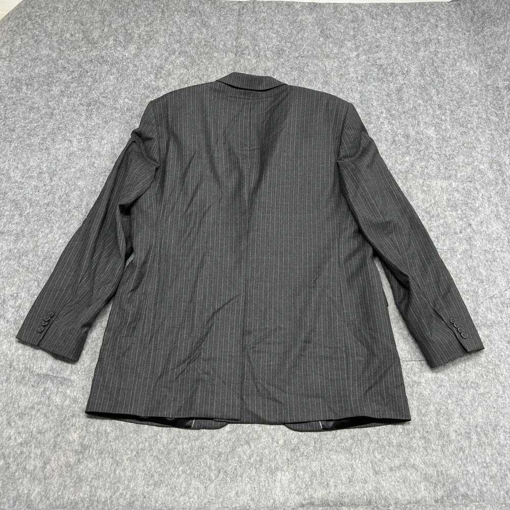 Banana Republic Blazer Mens 44R Gray Pinstripe Wool Cashmere Modern Suit Jacket